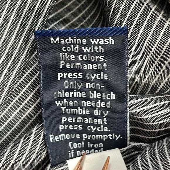 NWOT Croft & Barrow Broadcloth Classic Fit Point Collar Dress Shirt 15.5 34-35 - Picture 11 of 15